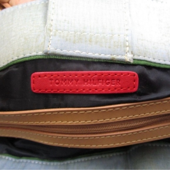 Tommy Hilfiger Shoulder Purse Summer Plaid Straw Color - Picture 8 of 8